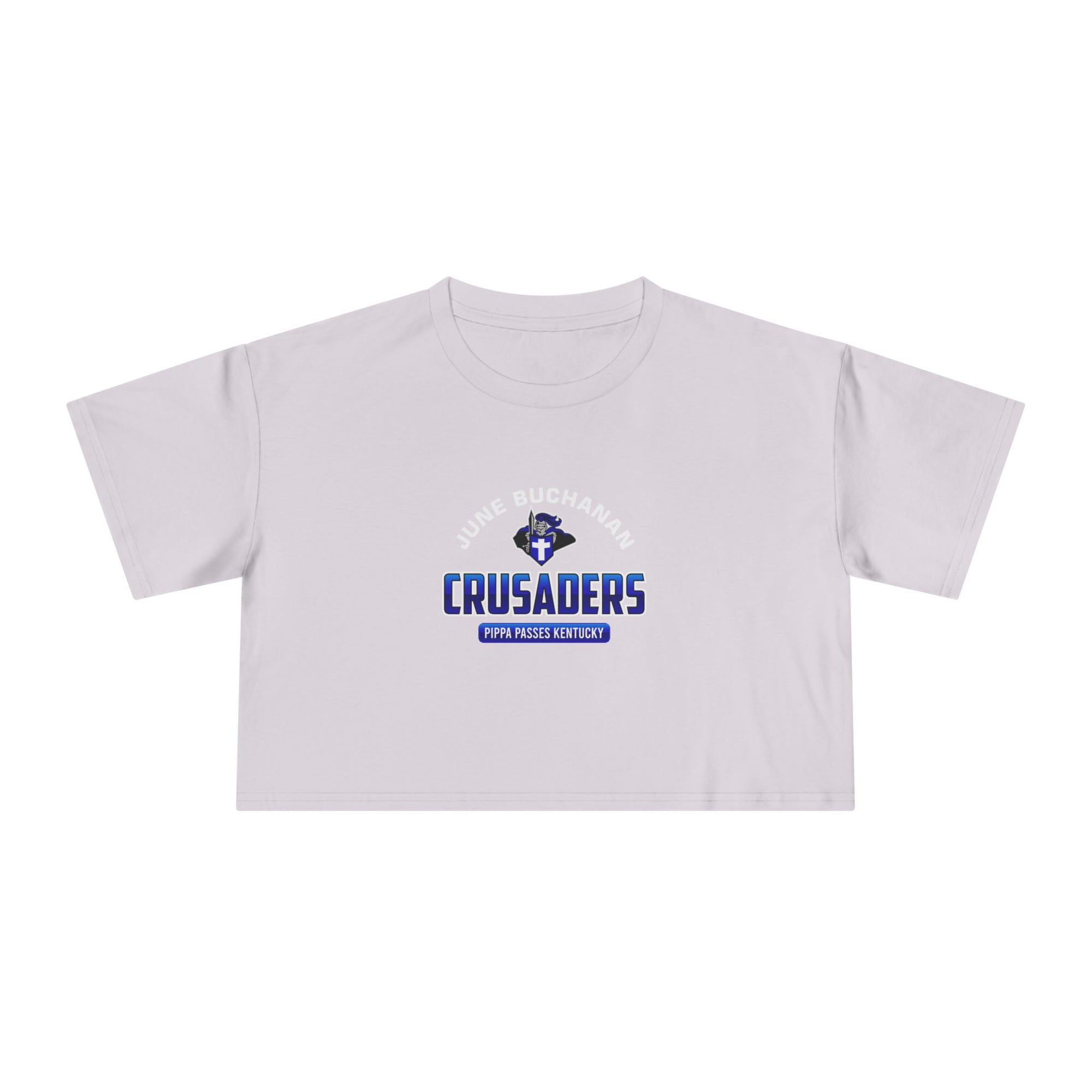 June Buchanan Crusaders Crop Tee